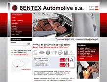 Tablet Screenshot of bentex.cz